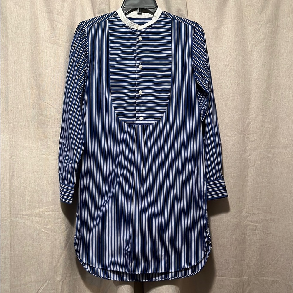 Polo Ralph Lauren Striped Bib Shirt Dress Size 4